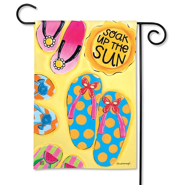 Soak up the Sun Flip Flop Garden Flag 31347