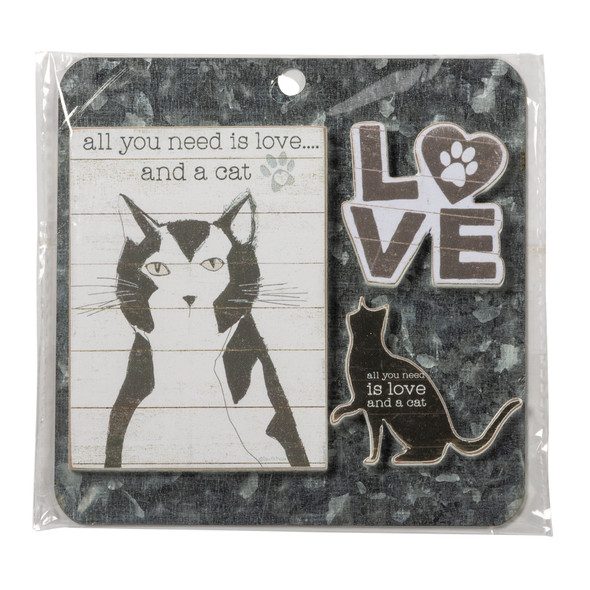 Magnet Set - Love And A Cat 135159