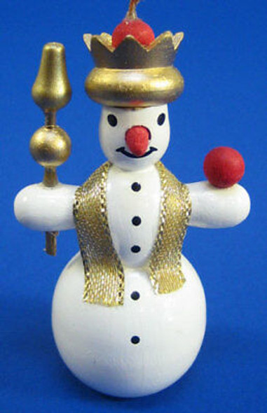 Snowman Crown Christmas German Ornament ORR133X42CRN