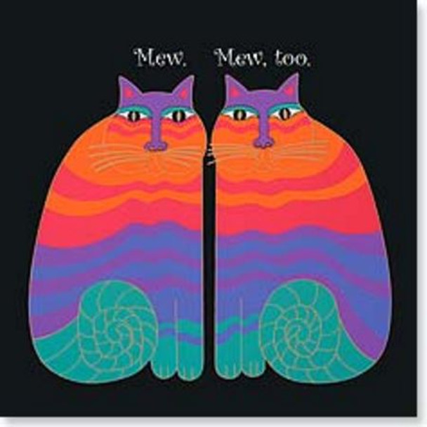 Laurel Burch Card Friendship - Cats Square - FRQ23414