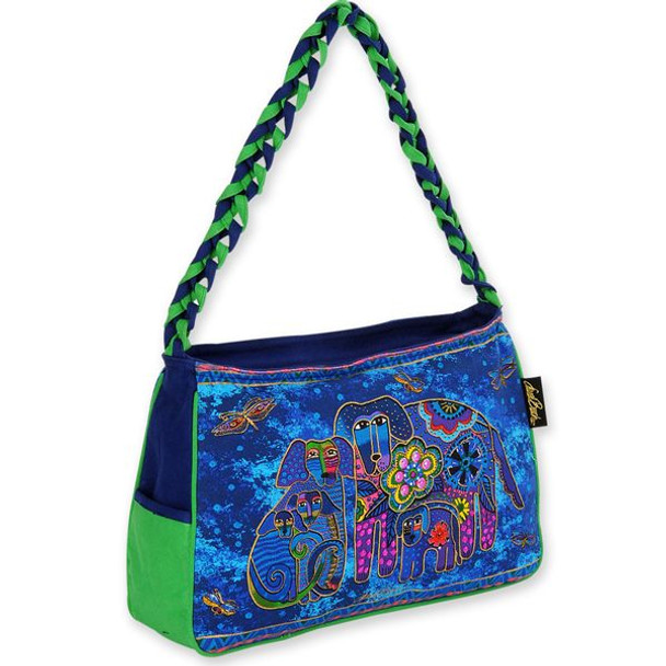 Laurel Burch Canine Family Medium Hobo Bag - LB4853