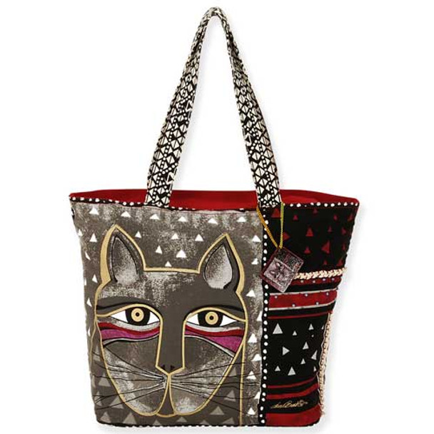 Laurel Burch Whiskered Cat Shoulder Tote Bag LB5310