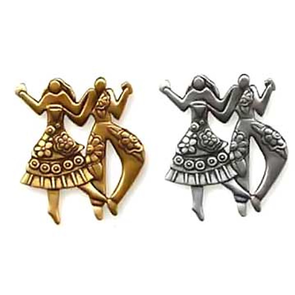 Laurel Burch PIN "Kindred Spirits" Cast Metal Pin - Silver or Gold - PN100