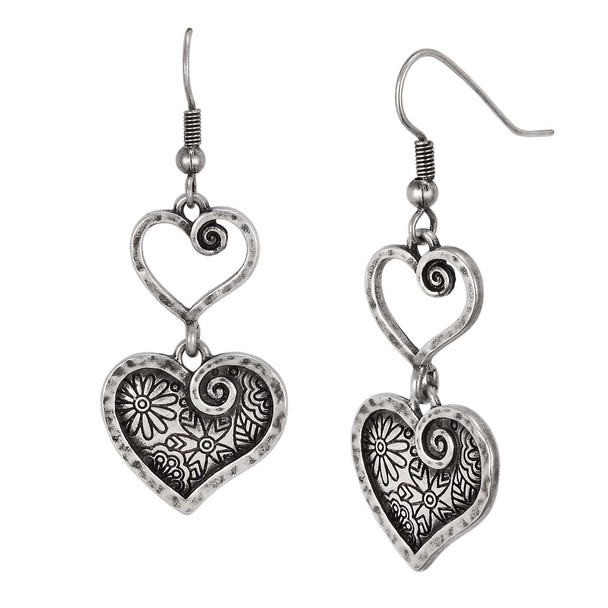 Blooming Heart Laurel Burch Earrings 6093