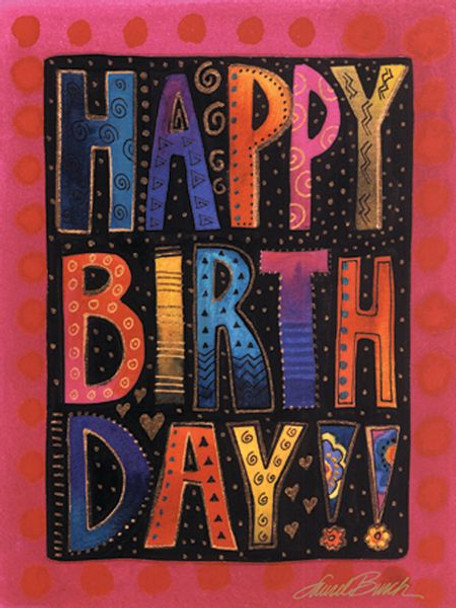 Laurel Burch Card Birthday "Happy Birthday" - BDG13241