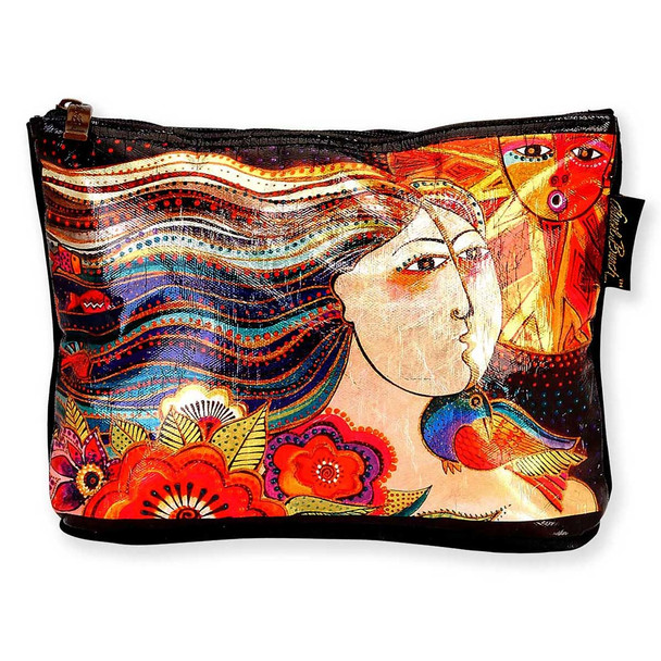 Laurel Burch 10x6 Foil Cosmetic Bag Mikayla