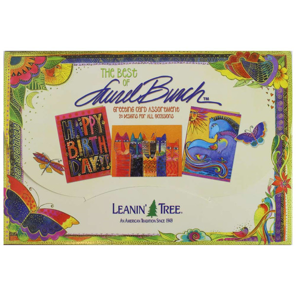 Laurel Burch Best of Greeting Card Assortment - 20 cards: Front View