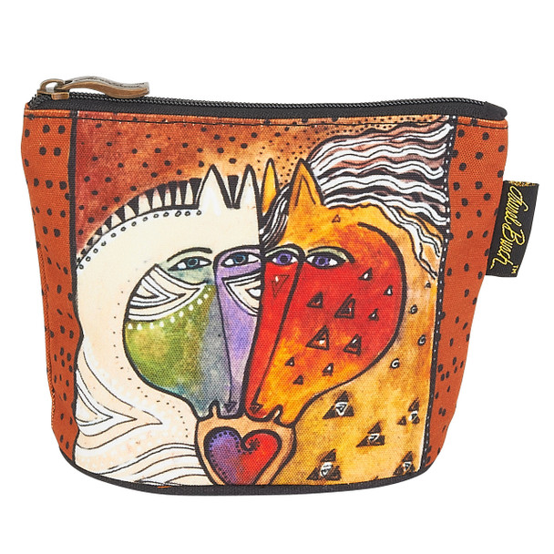 Laurel Burch Mythical Mares Cosmetic Clutch Pouch Love Horses LB6290C