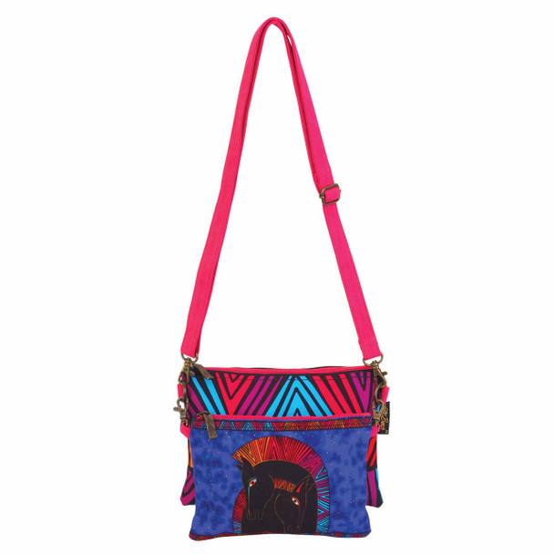 Laurel Burch Embracing Horses Two Piece Crossbody Tote - LB6551E