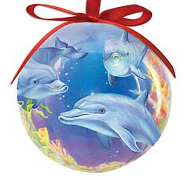 Ornament Ball Dolphin Cove 857-00