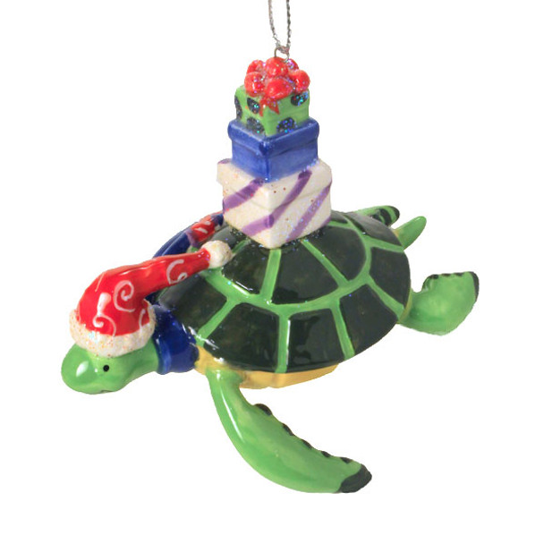 Sea Turtle Ceramic Christmas Ornament 869-41