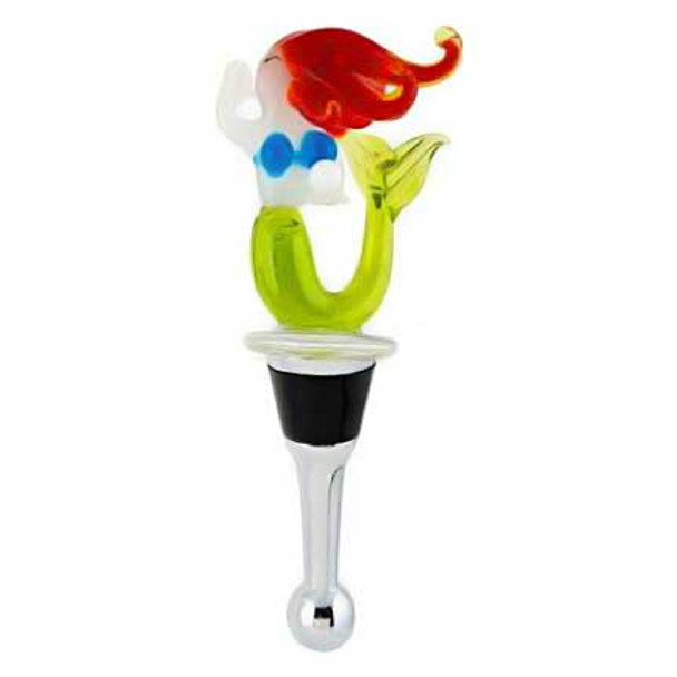 Mermaid Art Glass Bottle Stopper - BS-117