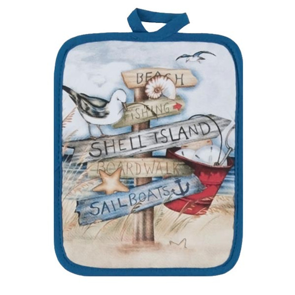 Beach Signs Potholder Hot Pad R2932