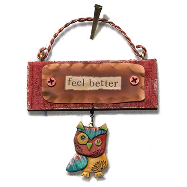 Feel Better Mini Owl Plaque