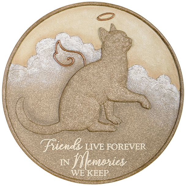 "Cat Live Forever" Memorial Stepping Stone 10033