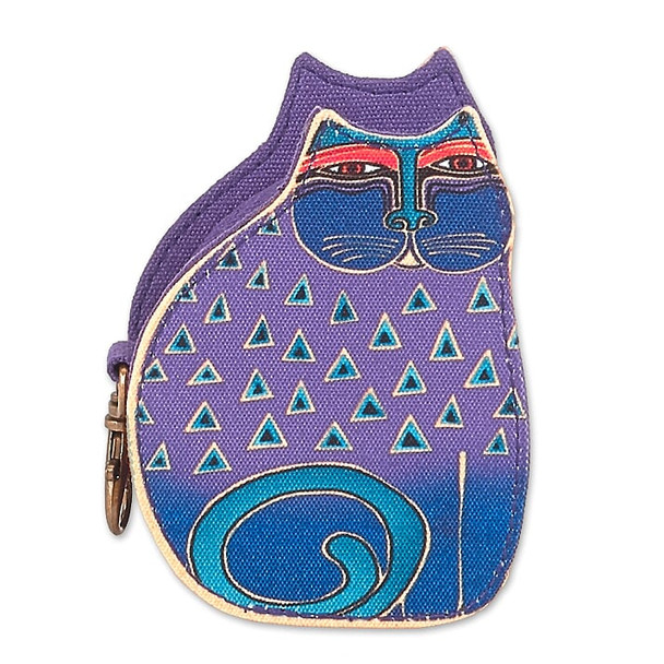 Laurel Burch Cutout Indigo Cat Coin Purse – Purple – LB8053A
