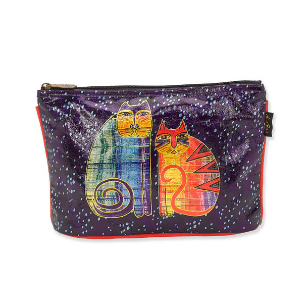 Laurel Burch Batik Felines Foiled Canvas Cosmetic Bag – LB8062