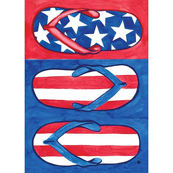 USA Flip Flops Patriotic HOUSE Flag - 107097