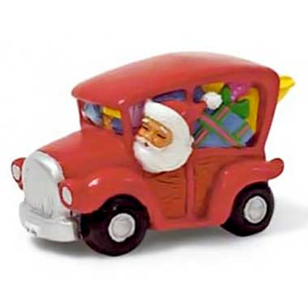 Christmas Ornament Santa in a Surf Woodie - 13281000