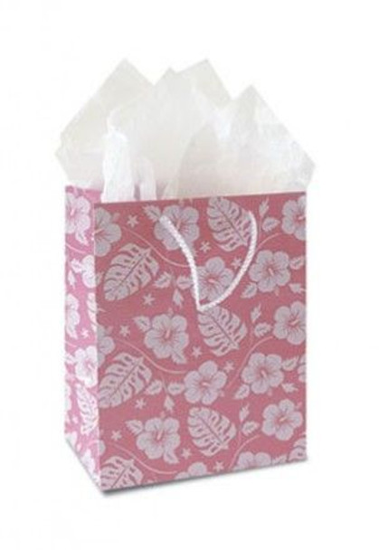 Pink Hibiscus Swirl Gift Bag Small - 30047001