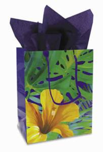 Tropical Flower Gift Bag "Hibiscus" Medium - 30095002