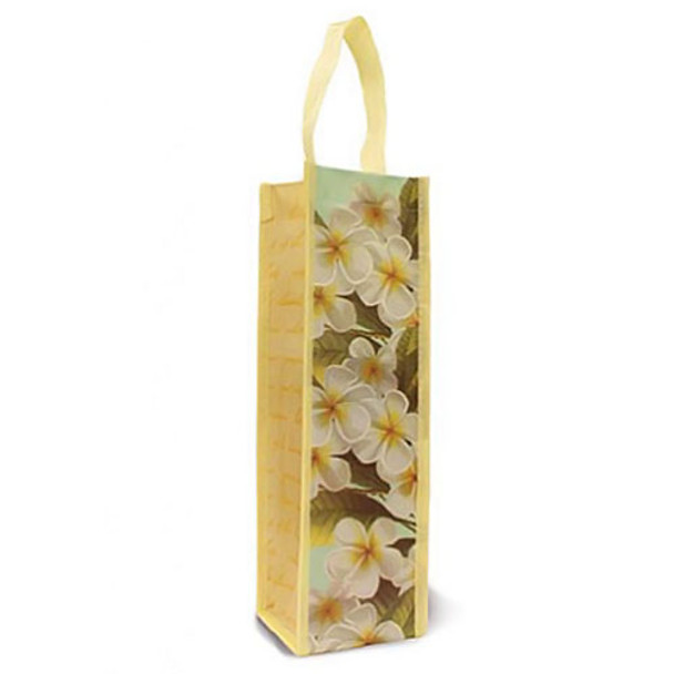 Plumeria Notes Non-Woven Wine Tote 32800000