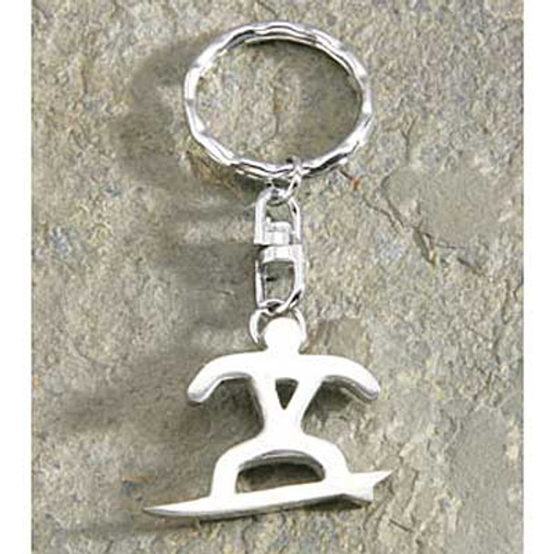 Pewter Petro Surfer Keychain 9874578000