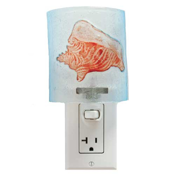 Conch Shell Glass Nightlight 25524C