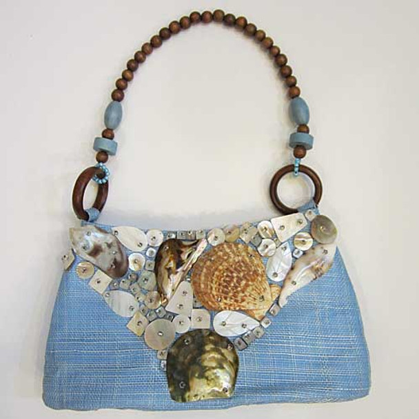 Sea Shell Evening Purse Blue 25852BL