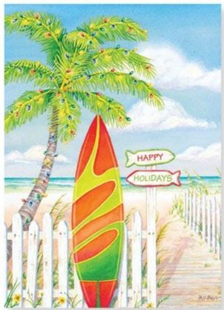 Christmas Cards Surf Theme Box of 16 - 26-607