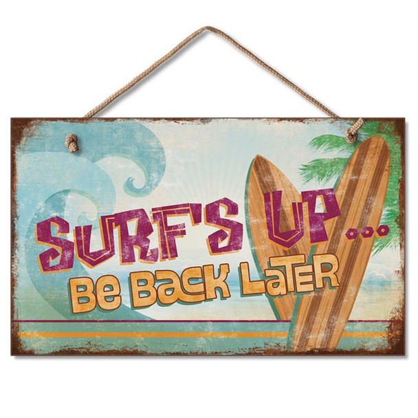 Surf's Up Wood Sign - 41-806