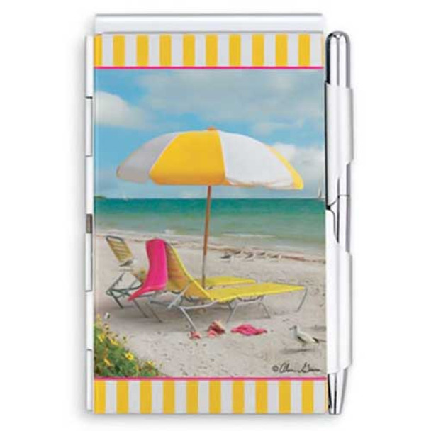 Beach Scene Pocket Purse Pad & Pen 92-222