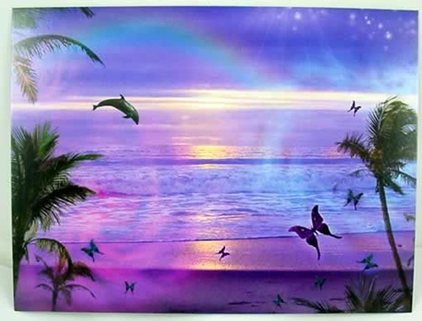 Dolphin Birthday Card "Purple Ocean Dream" - BDG44896