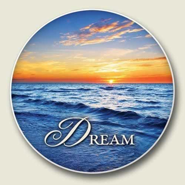 Ocean "Dream" Absorbent Stone Coaster for Car Cup Holder - CC-172