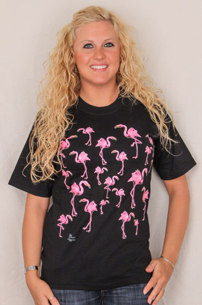 Pink Flamingo Tee Shirt - Adult Size - WCTEESA
