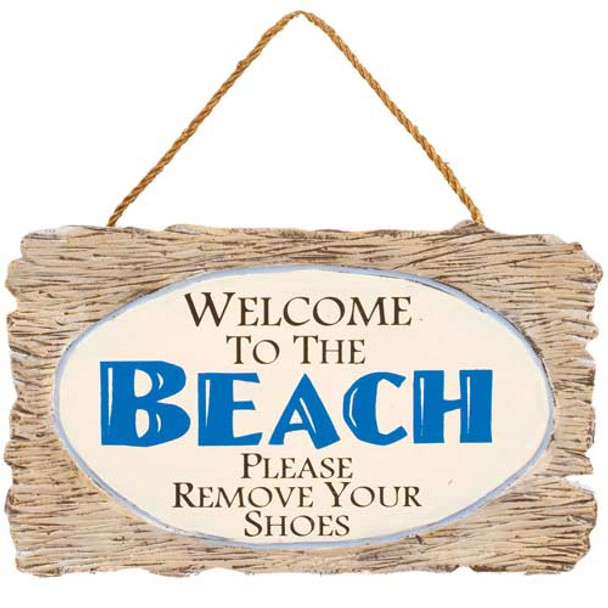 Wooden Wall Art - "Welcome to the Beach" 32374C