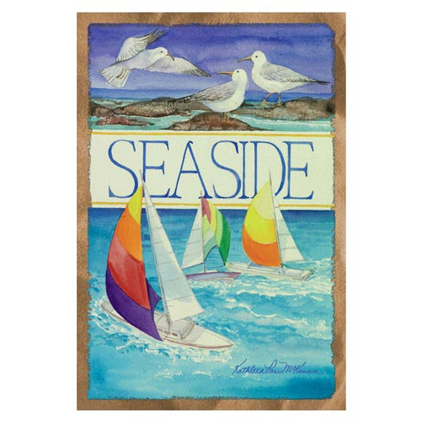 Sailboat Seaside Beach GARDEN Flag - 119881