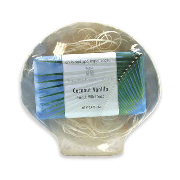 Sea Shell Coconut Vanilla Soap Gift Set - 49768