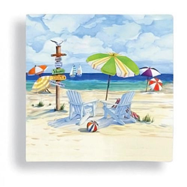 Seaside Beach Chair Relaxing Paper Cocktail Napkins 15-058