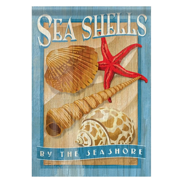 Sea Shells Seashore Starfish GARDEN Flag - 45888
