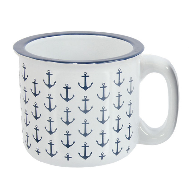 Mug - Ceramic White Anchor 16oz - 20386W