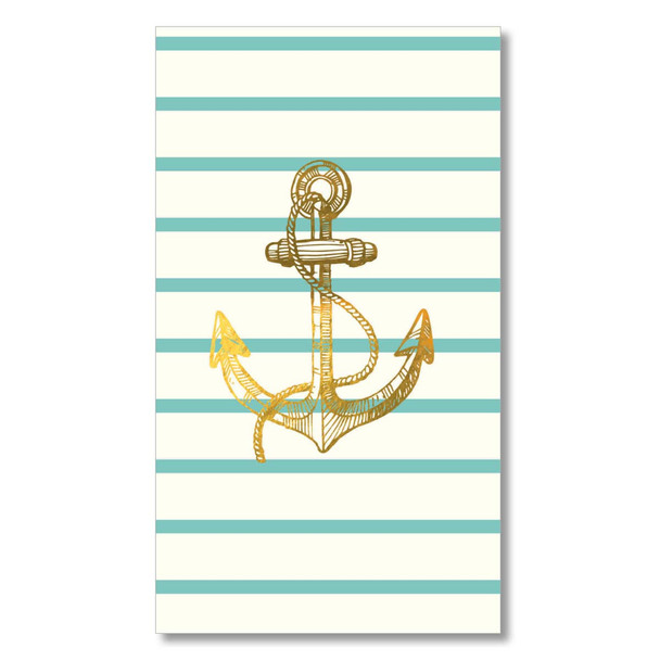 Nautical Anchor Paper Guest Towel Napkins Pk of 16 - TW8-16891