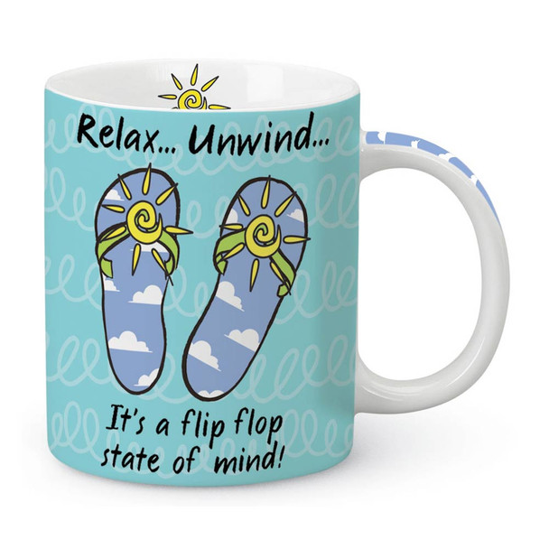 Relax Unwind Flip Flops Coffee Mug 714-94