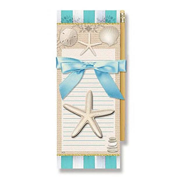 Sea Shell Magnetic List Pad with Pencil "Elegance" - 91-413