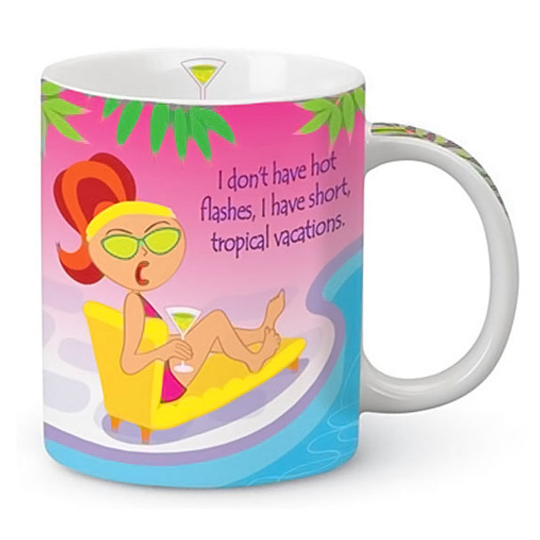 Hot Flashes Shore Ceramic Mug 13oz 714-49