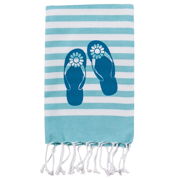 Summer Fun Flip Flop Fouta Towel R5298