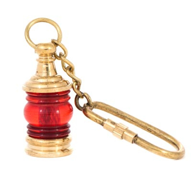 PORT Red LANTERN NAUTICAL KEY RING K-1988