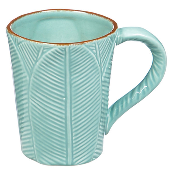 Ceramic Leaf Sculpted Mug - 12oz - 3AMH031