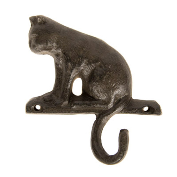 Small Cat Metal Wall Hook - 4.5in - H-4757