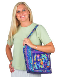 Laurel Burch Mythical Dogs Hobo Bag